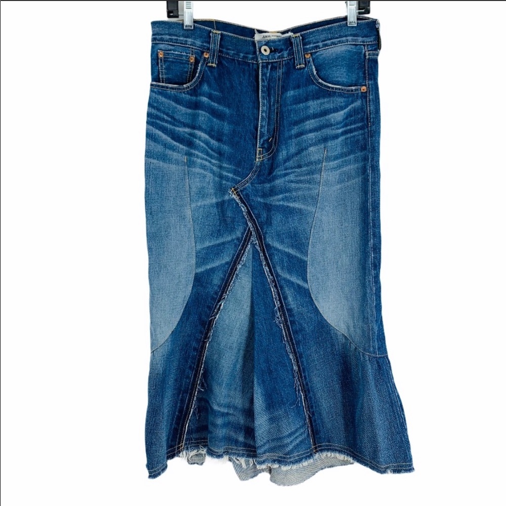 JUNYA WATANABE COMME DES GARGONS Denim Midi Skirt